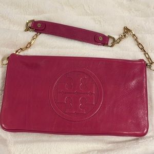 Brand New Fuschia Pink Tory Burch Clutch bag